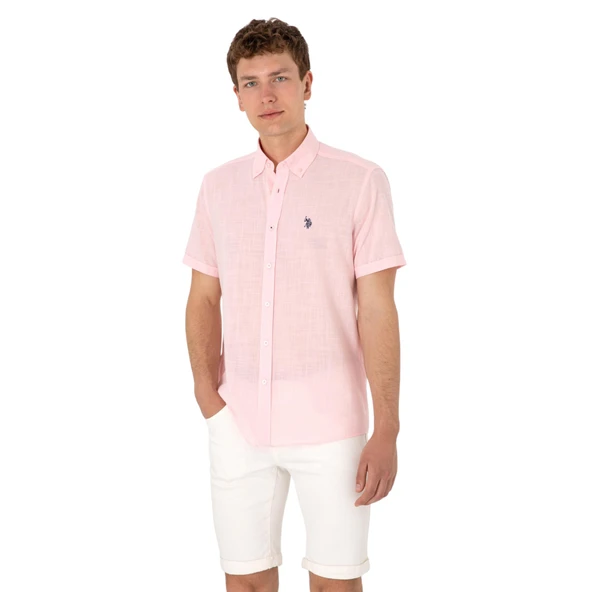 Erkek Açık Kısa Kollu Gömlek - Resim 4