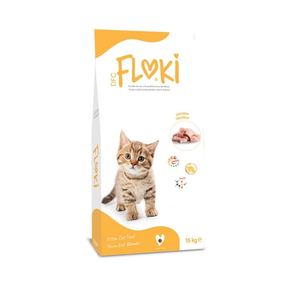 Floki Tavuklu Yavru Kedi Maması 15 Kg ürün görseli