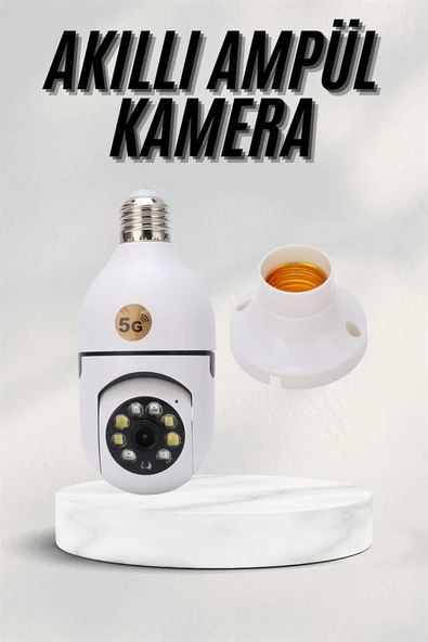 Akıllı Kamera Wifi Kamera Duylu Ampul Görünümlü 360 Derece Dönebilen Ev Kamerası - 2