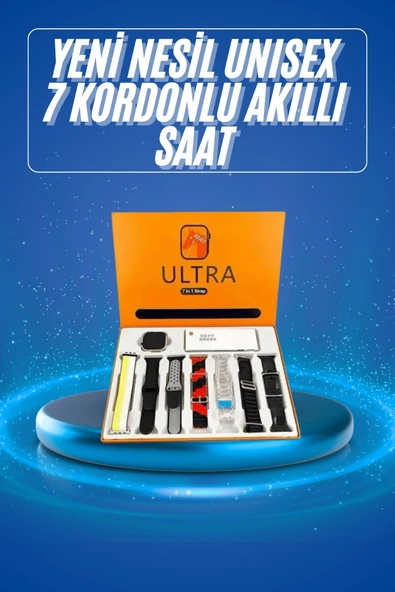 Akıllı Saat Çağrı Cevaplayabilen Unısex 7 Kordonlu Müzik Dinleme ürün görseli