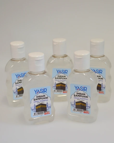 Umre ve Hac İçin Kokusuz İhram Şampuanı – 50 ml, Seyahat Boyu, İhrama Uygun- 5 Adet - 1