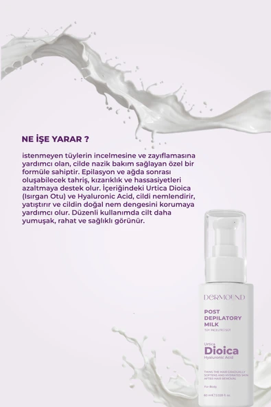 Dermoend  tüy inceltici süt - Resim 6