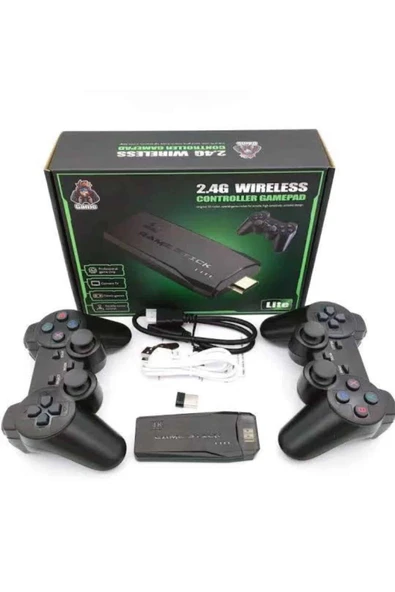 Retro Game Stick Çift Kol Kablosuz Atari Oyun Konsolu 2.4g Uyumlu - Resim 5