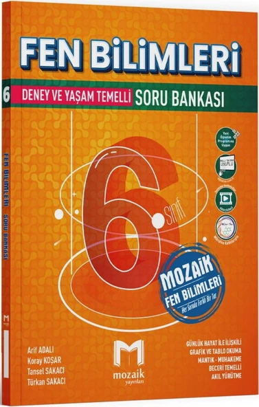 Mozaik Yayınları 6. Sınıf Fen Bilimleri Soru Bankası ürün görseli