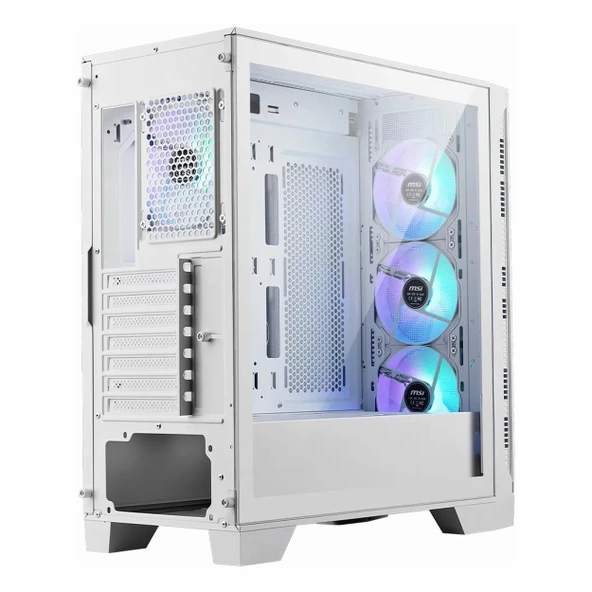 MSI MAG Forge 320R Airflow USB 3.2 ARGB ATX Mid Tower Beyaz Kasa - Resim 6
