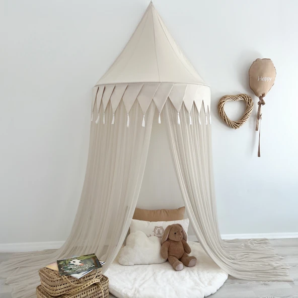 Pamuka Natural Beige Bayraklı 120 cm Duvar Tente ürün görseli