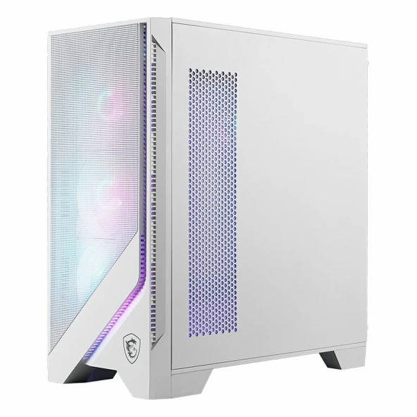 MSI MAG Forge 320R Airflow USB 3.2 ARGB ATX Mid Tower Beyaz Kasa - Resim 3