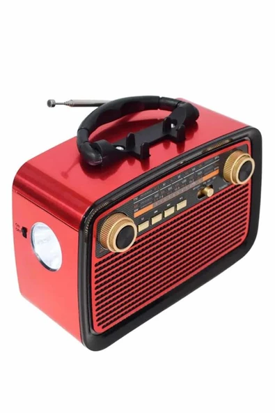 Nostaljik Radyo Bluetooth Bağlantılı Müzik Kutusu Ahşap - 5