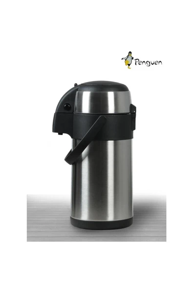 3 Litre Pompalı Çelik Termos 1230a - Resim 8