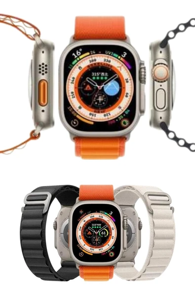 Yeni Nesil Akıllı Saat Çok Yönlü Titreşimli 49 MM Android ve İOS Uyumlu - Resim 4