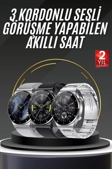 Akıllı Saat Adımsayar Nabız Ölçer Titreşim Özellikli Çağrı Cevaplama Sosyal Medya ürün görseli