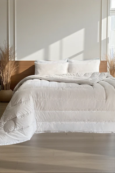 Alla Turca Pamuk Dolgulu Tek Kişilik Yorgan ve Yastık Seti - Resim 4