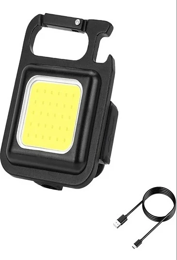 BlackCraft Şarj Edilebilir Metal Kasa Led, Anahtarlık El Feneri, Mıknatıslı (BC-E231FE) - 2