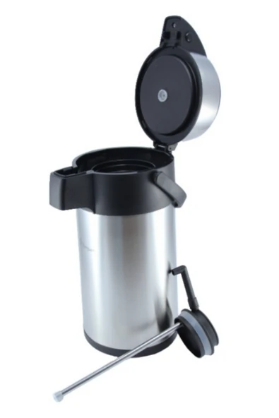 3 Litre Pompalı Çelik Termos 1230a - Resim 3