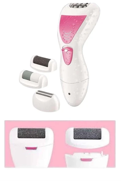 Ayak Törpü Başlıklı Epilatör Aleti 4 Başlıklı Taşınabilir Şarjlı Epilasyon Cihazı - 5