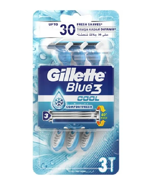 Gillette Blue3 Cool Kullan At Traş Bıçağı 3 Lü - 1