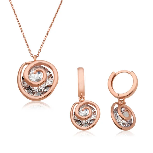 BlackCraft 925 Ayar Gümüş Aşk Döngüsü Set (BC-9B4BD8)