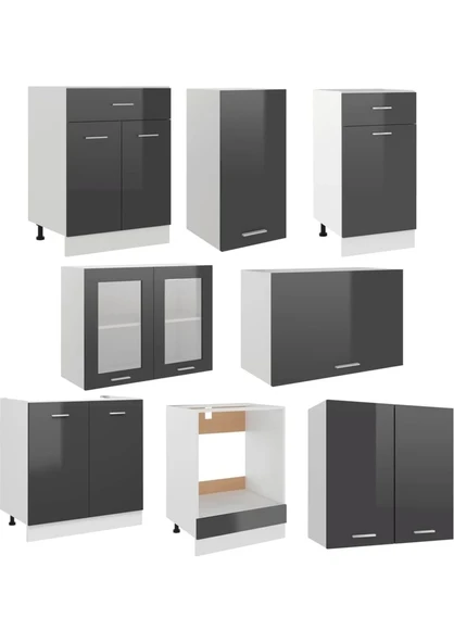 T Designo Helin Mutfak 230 cm Tezgah Dahil - 4
