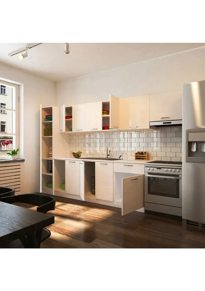 T Designo Tanyeli Hazır Mutfak Dolabı Kiler Dahil - Tezgah Dahil - 3