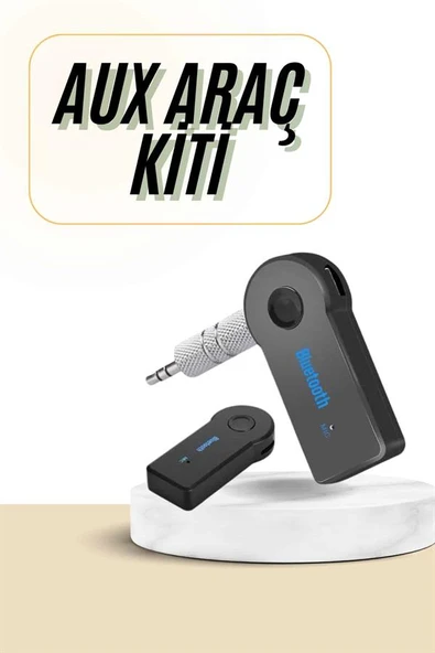 Bluetooth Araç Kiti Aux Çıkışlı  Telefon Müzik Alıcı Tüm Cihazlara Uyumlu - 2