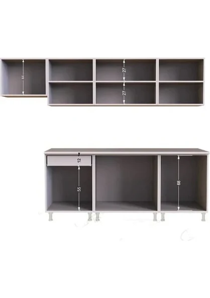 T Designo Tanyeli Hazır Mutfak Dolabı Kiler Dahil - Tezgah Dahil - 5