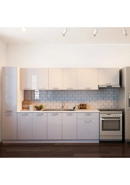 T Designo Tanyeli Hazır Mutfak Dolabı Kiler Dahil - Tezgah Dahil