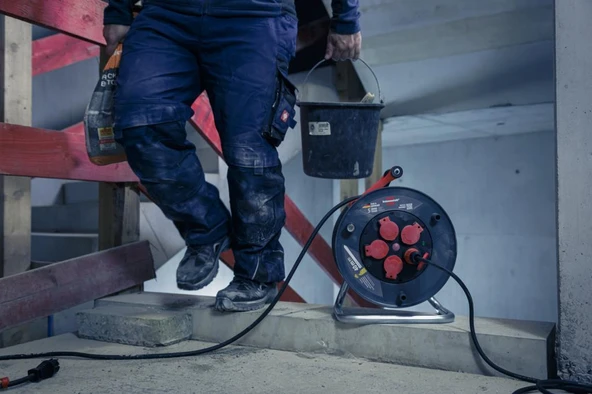 Brennenstuhl Profesyonel Serisi 40 Metre Kablolu 5 Soketli Isınma Sigortalı Cablepilot Özellikli Dış Mekan Makaralı Kablo (H07RN-F 3G2.5) - Resim 7