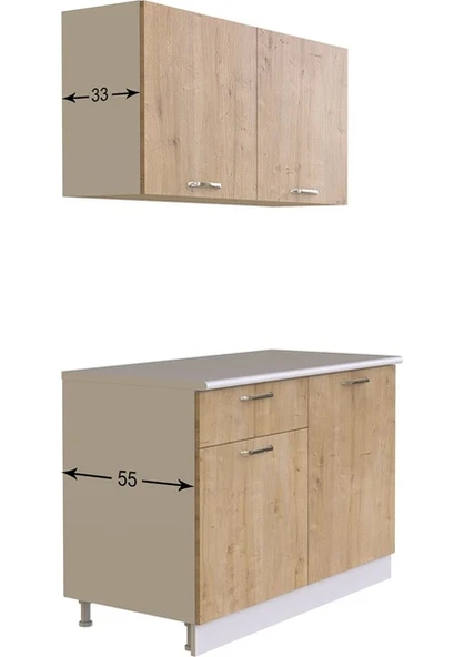 Ahenk Hazır Mutfak Dolabı Tezgah Dahil - 4