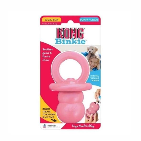 Kong Puppy Binkie Diş Kaşıma Emzik Yavru Köpek Oyuncağı S - Resim 2