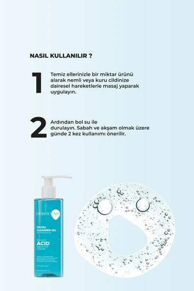 Dermoend Yüz Temizleme Jeli - Resim 3