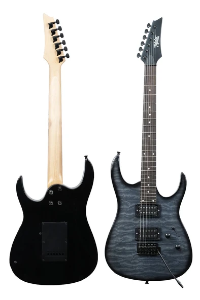 Midex Crade-ST Grey Rosewood Klavye Super Strat Kasa HH Yüksek Kaliteli Elektro Gitar - Resim 2