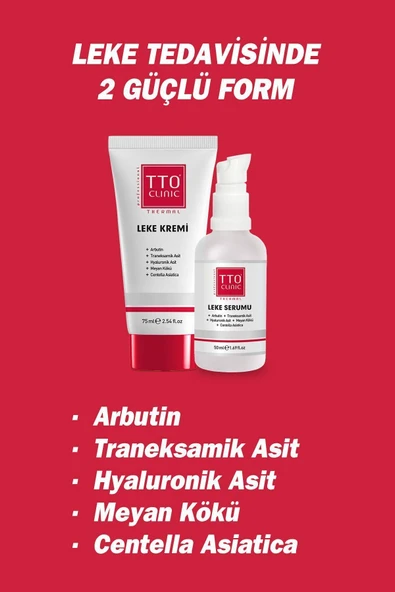Tto CLINIC LEKE KREMİ 75ML + LEKE SERUMU 50ML - Resim 2