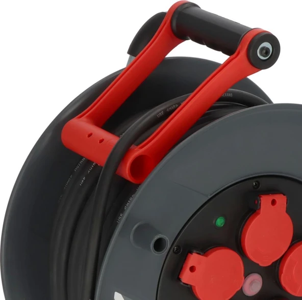 Brennenstuhl Profesyonel Serisi 40 Metre Kablolu 5 Soketli Isınma Sigortalı Cablepilot Özellikli Dış Mekan Makaralı Kablo (H07RN-F 3G2.5) - Resim 4