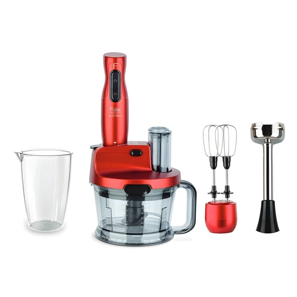 Fakir Mr.Chef Quadro Rouge 1000 W Blender Seti