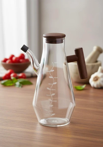 Cam Yağlık - Akasya Kulplu 1 Litre - Oval - 2