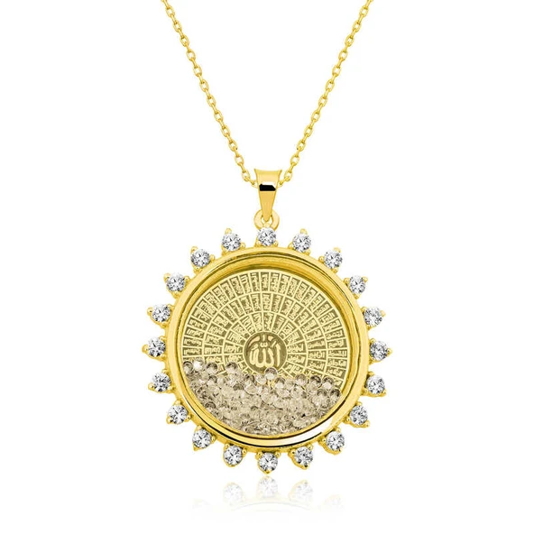 BlackCraft 925 Ayar Gümüş Esmaül Hüsna Bayan Gümüş Kolye (BC-165466) ürün görseli 1