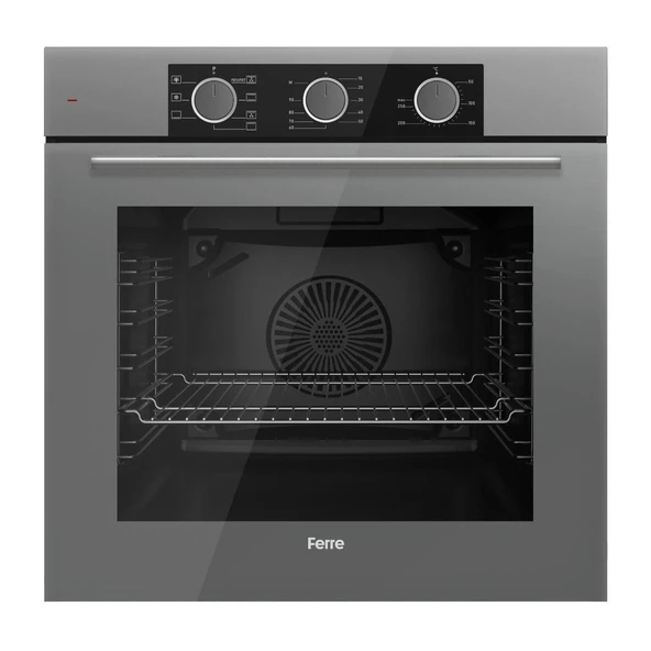 Ferre Flameart Sc Serisi Gri Set (SC408-WFA + QXE62CPR +D082 ) - 65 Cm'lik Kare Döküm Izgara-Wok - Resim 4