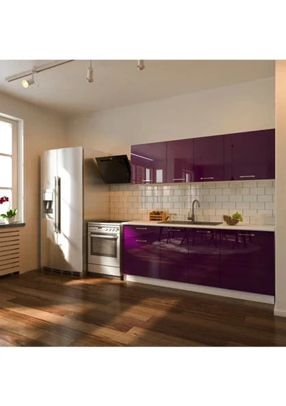 T Designo Rana Hazır Mutfak Dolabı 200 Cm Tezgah Dahil