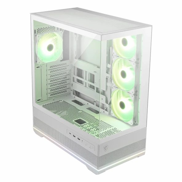 MSI MAG Pano 110R PZ USB 3.2 ARGB ATX Mid Tower Beyaz Kasa - Resim 4