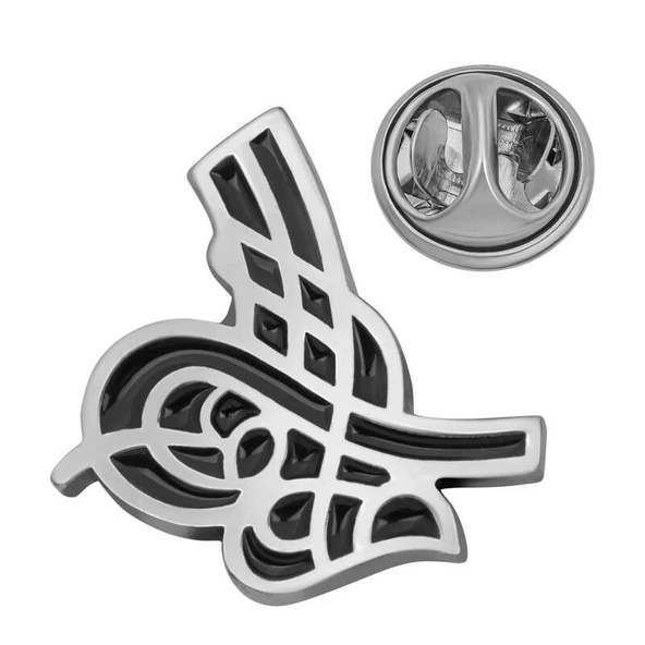BlackCraft 925 Ayar Gümüş Tuğra Rozet (BC-929A89) ürün görseli