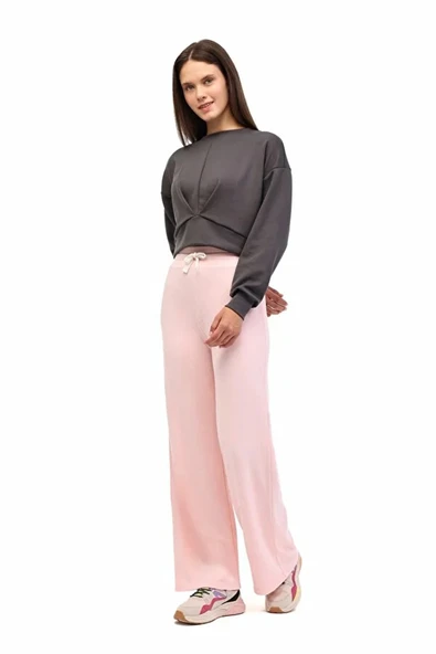 Lumberjack Arat Yog1-7 Yog1 0 Yaka Kadin Sweat - Antrasit - Resim 2