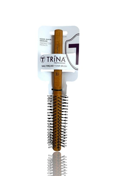 Trina Yuvarlak Erkek Saç Fırçası Ahşap Sap 0053 ürün görseli 1