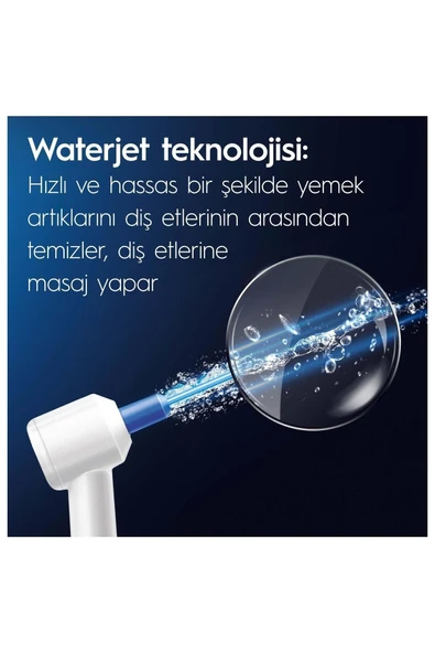 Oral-B Ağız Sağlığı Merkezi Ağız Duşu, 1 Oxyjet Başlığı, 1 Waterjet Başlığı - Resim 4