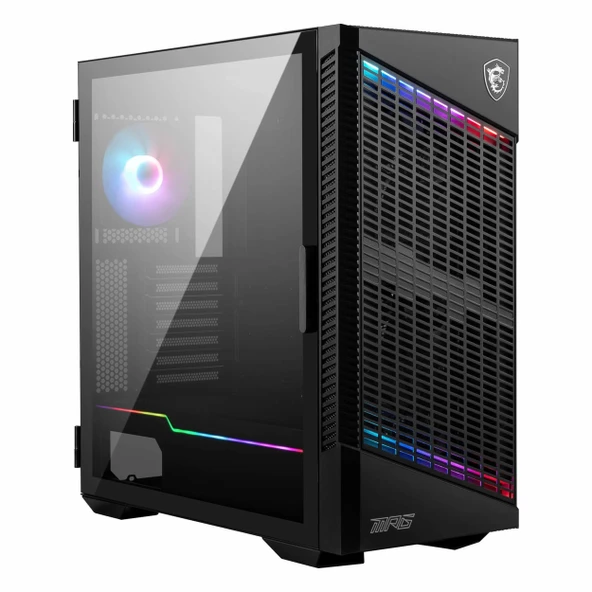 MSI MPG Velox 100P Airflow USB 3.2 ARGB eATX Mid Tower Siyah Kasa - Resim 4