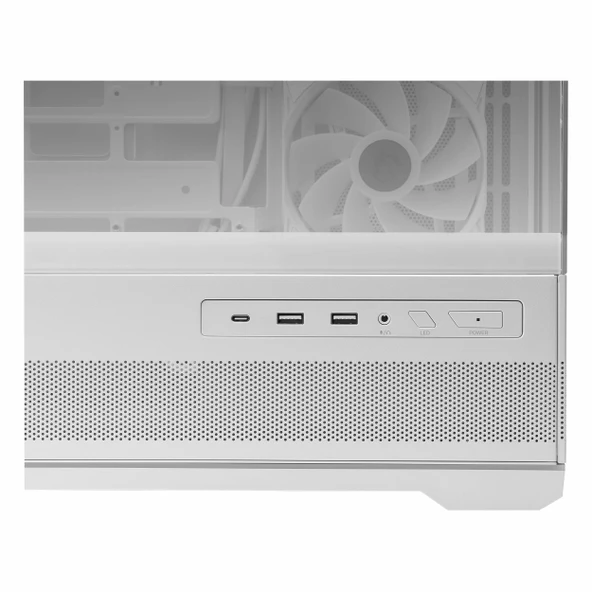 MSI MAG Pano 110R PZ USB 3.2 ARGB ATX Mid Tower Beyaz Kasa - Resim 5