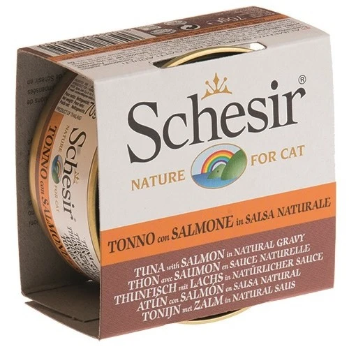 Schesir Soslu Ton Ve Somonlu Kedi Konservesi 70 Gr ürün görseli 1