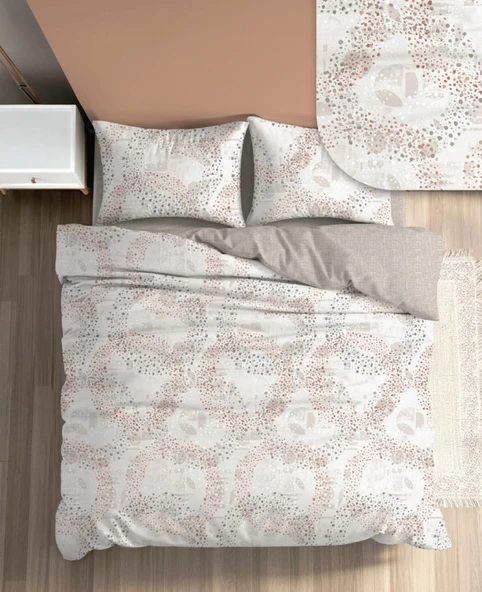 FİXBOX ÇİFT KİŞİLİK RANFORCE NEVRESİM TAKIMI ORBİTA VİZON - Resim 2