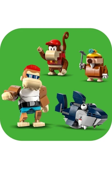LEGO Super Mario Diddy Kong'un Maden Arabası Ek Macera Seti 71425 - Oyuncak Yapım Seti(1157 Parça) - Resim 5