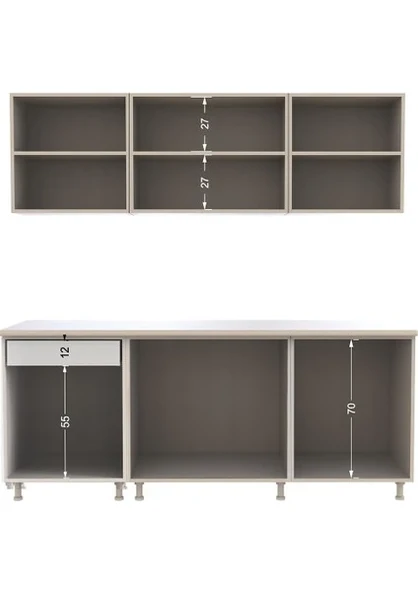 Tdesıgno Sedef Mutfak 200 cm Tezgah Dahil - 3
