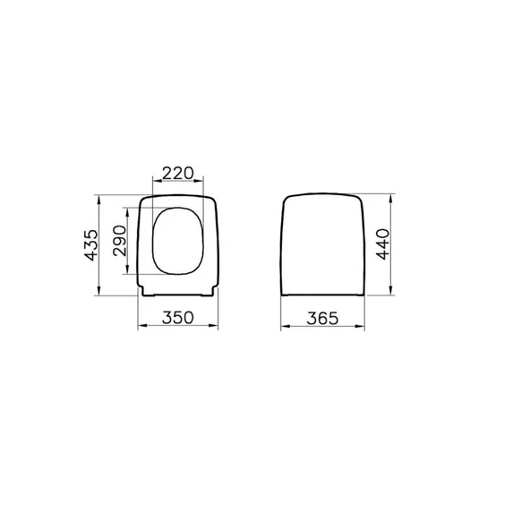 Vitra Metropole Klozet Kapağı Beyaz - 5